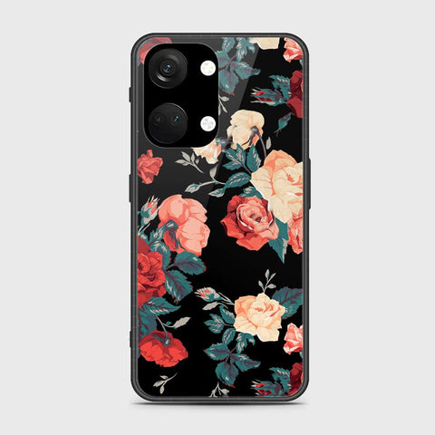 OnePlus Ace 2V Cover- Floral Series 2 - HQ Ultra Shine Premium Infinity Glass Soft Silicon Borders Case