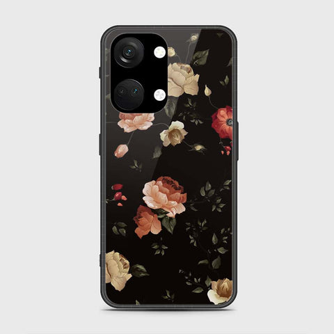 OnePlus Ace 2V Cover- Floral Series 2 - HQ Ultra Shine Premium Infinity Glass Soft Silicon Borders Case