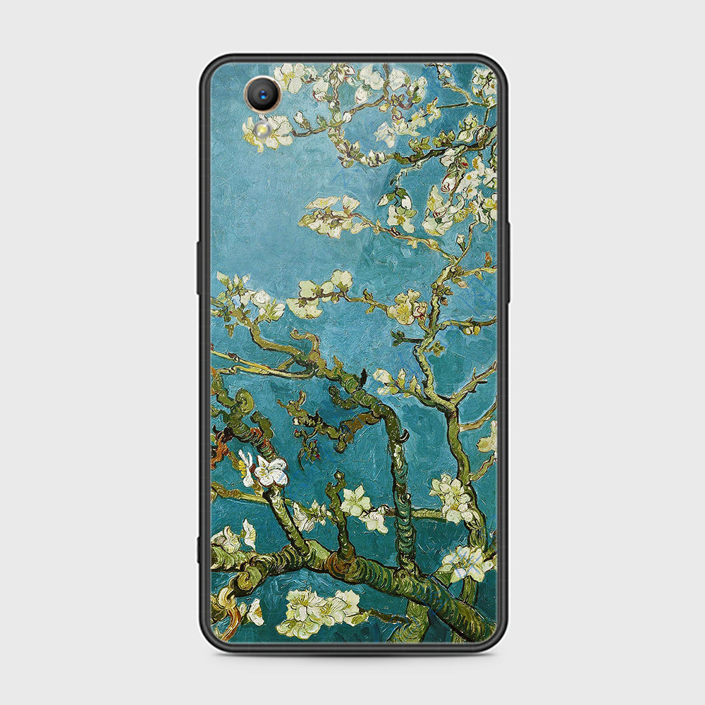 Oppo A37 Cover- Floral Series 2 - HQ Ultra Shine Premium Infinity Glass Soft Silicon Borders Case