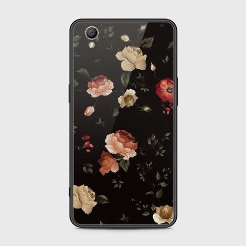 Oppo A37 Cover- Floral Series 2 - HQ Ultra Shine Premium Infinity Glass Soft Silicon Borders Case