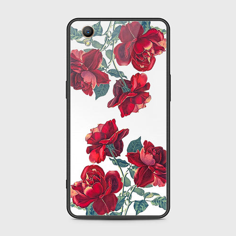 Oppo A37 Cover- Floral Series 2 - HQ Ultra Shine Premium Infinity Glass Soft Silicon Borders Case