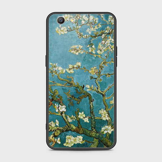 Oppo A57 Cover- Floral Series 2 - HQ Ultra Shine Premium Infinity Glass Soft Silicon Borders Case