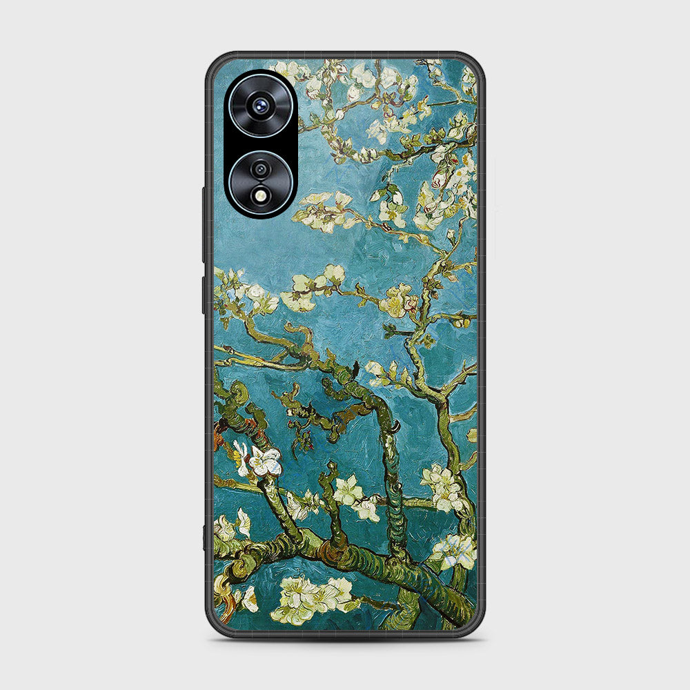 Oppo A78 4G Cover- Floral Series 2 - HQ Ultra Shine Premium Infinity Glass Soft Silicon Borders Case