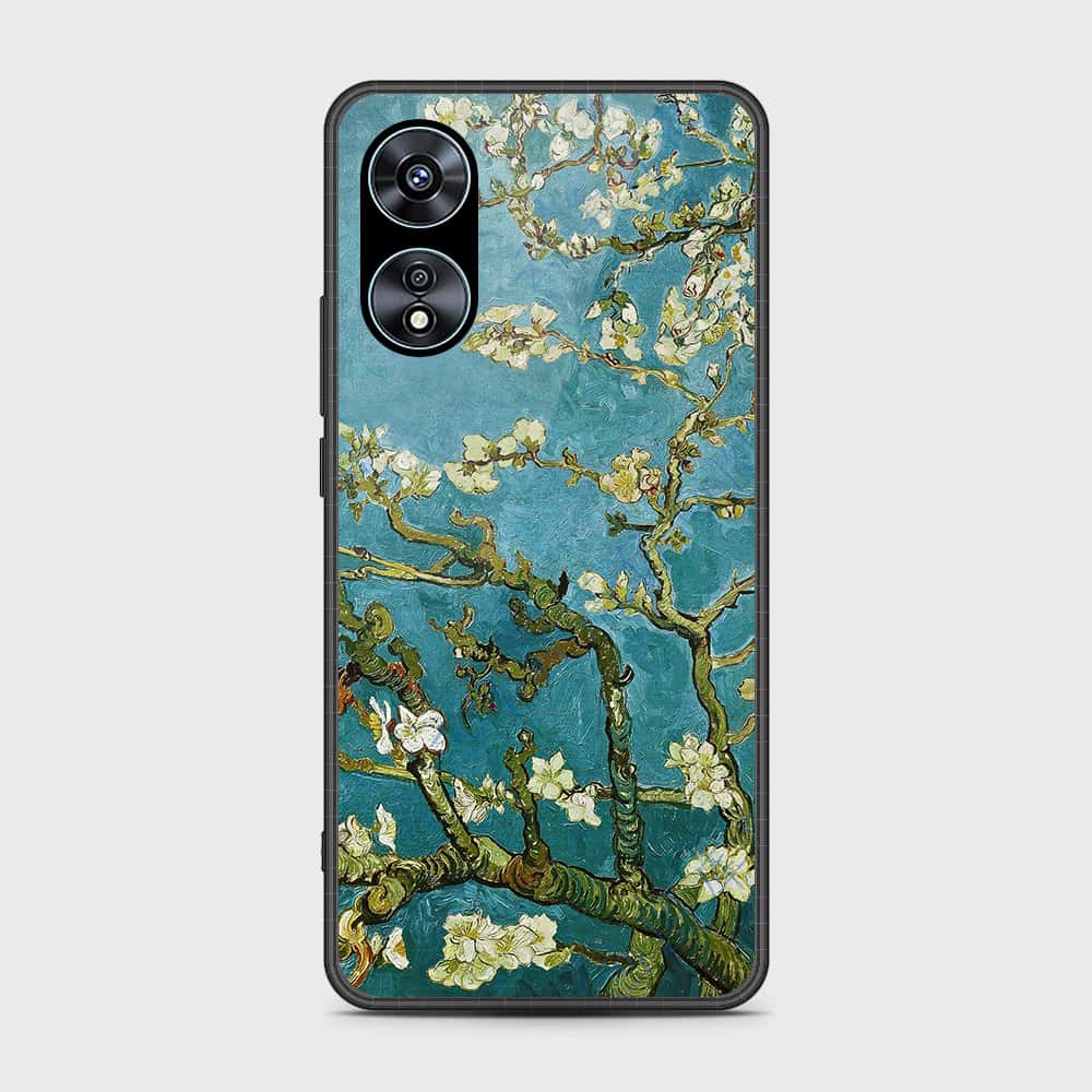Oppo A97 5G Cover- Floral Series 2 - HQ Ultra Shine Premium Infinity Glass Soft Silicon Borders Case