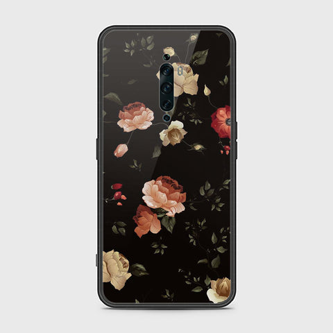 Oppo Reno 2F Cover- Floral Series 2 - HQ Ultra Shine Premium Infinity Glass Soft Silicon Borders Case
