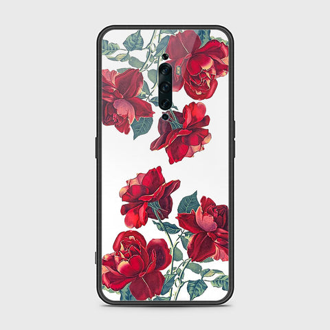 Oppo Reno 2F Cover- Floral Series 2 - HQ Ultra Shine Premium Infinity Glass Soft Silicon Borders Case