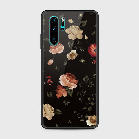 Huawei P30 Pro Cover - Floral Series 2 - HQ Ultra Shine Premium Infinity Glass Soft Silicon Borders Case