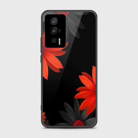 Xiaomi Redmi K60 Cover- Floral Series 2 - HQ Ultra Shine Premium Infinity Glass Soft Silicon Borders Case