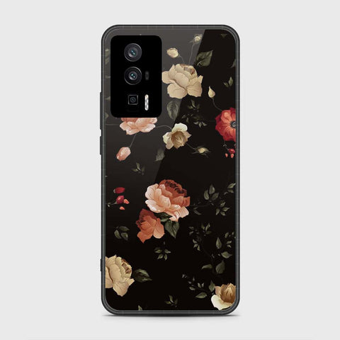 Xiaomi Redmi K60 Cover- Floral Series 2 - HQ Ultra Shine Premium Infinity Glass Soft Silicon Borders Case