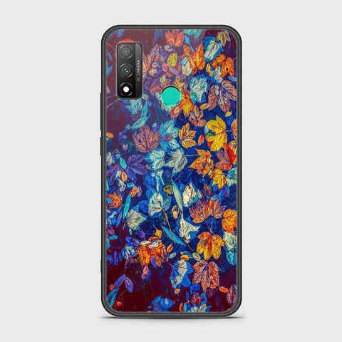 Huawei P smart 2020 Cover - Floral Series 2 - HQ Ultra Shine Premium Infinity Glass Soft Silicon Borders Case