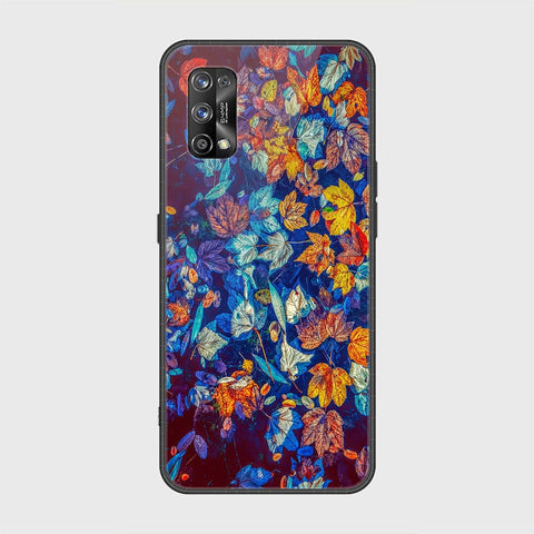 Realme 7 Pro Cover - Floral Series 2 - HQ Ultra Shine Premium Infinity Glass Soft Silicon Borders Case