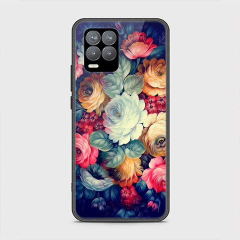 Realme 8 Pro Cover - Floral Series 2 - HQ Ultra Shine Premium Infinity Glass Soft Silicon Borders Case