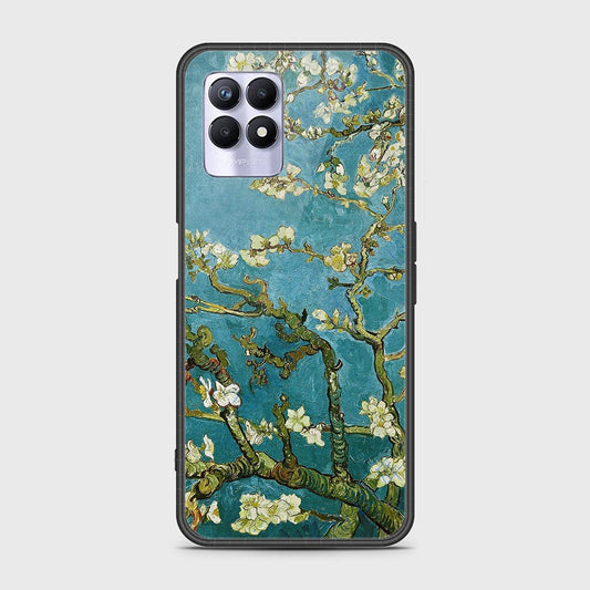 Realme 8i Cover - Floral Series 2 - HQ Ultra Shine Premium Infinity Glass Soft Silicon Borders Case