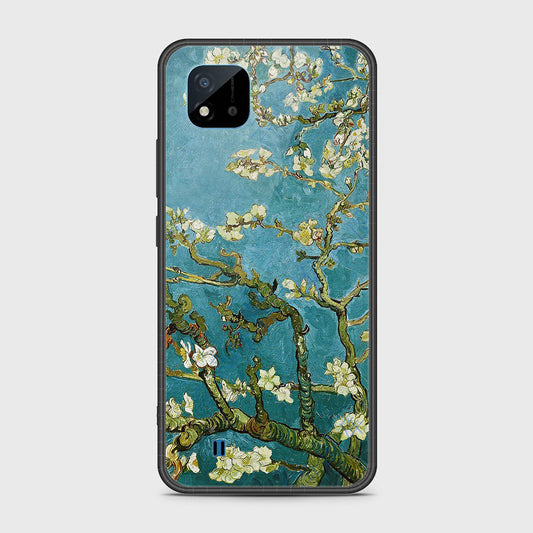 Realme C11 2021 Cover- Floral Series 2 - HQ Ultra Shine Premium Infinity Glass Soft Silicon Borders Case