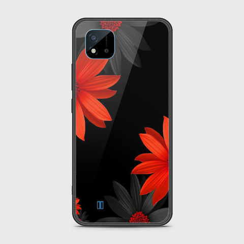 Realme Narzo 50i Cover- Floral Series 2 - HQ Ultra Shine Premium Infinity Glass Soft Silicon Borders Case