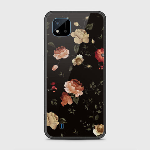 Realme C11 2021 Cover- Floral Series 2 - HQ Ultra Shine Premium Infinity Glass Soft Silicon Borders Case