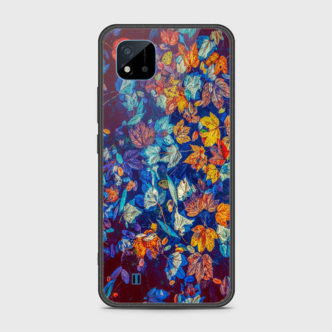 Realme C20 Cover- Floral Series 2 - HQ Ultra Shine Premium Infinity Glass Soft Silicon Borders Case