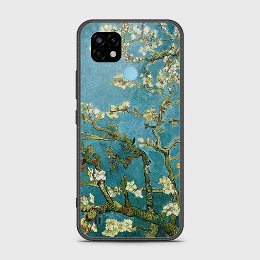 Realme C21 Cover- Floral Series 2 - HQ Ultra Shine Premium Infinity Glass Soft Silicon Borders Case