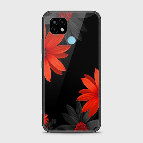 Realme C21 Cover- Floral Series 2 - HQ Premium Shine Durable Shatterproof Case
