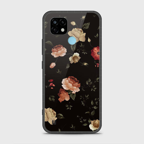 Realme C21 Cover- Floral Series 2 - HQ Premium Shine Durable Shatterproof Case