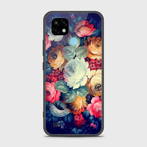 Realme C21 Cover- Floral Series 2 - HQ Premium Shine Durable Shatterproof Case