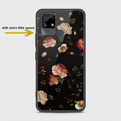 Realme C25s Cover- Floral Series 2 - HQ Ultra Shine Premium Infinity Glass Soft Silicon Borders Case