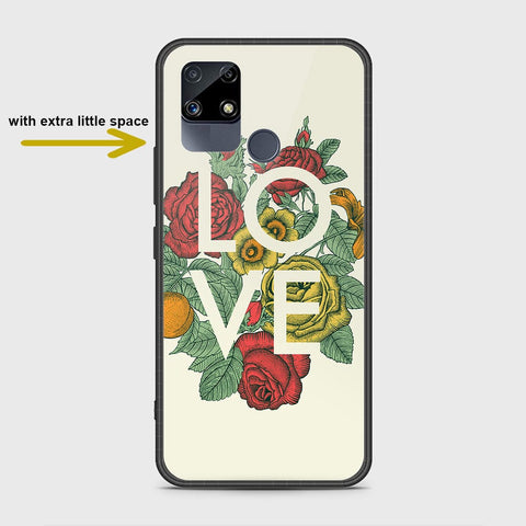 Realme C25s Cover- Floral Series 2 - HQ Ultra Shine Premium Infinity Glass Soft Silicon Borders Case