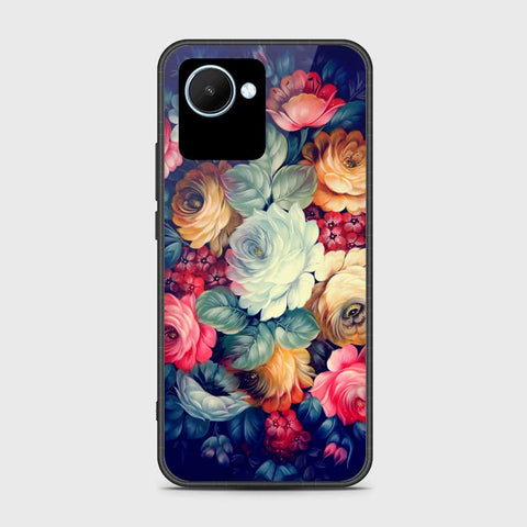 Realme C30s Cover- Floral Series 2 - HQ Ultra Shine Premium Infinity Glass Soft Silicon Borders Case