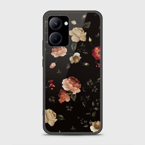 Realme C33 Cover- Floral Series 2 - HQ Ultra Shine Premium Infinity Glass Soft Silicon Borders Case
