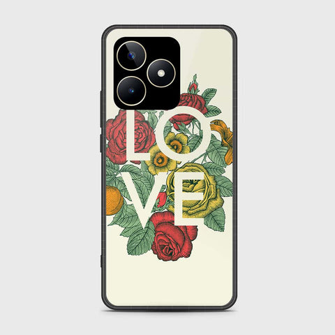 Realme Narzo N53 Cover- Floral Series 2 - HQ Ultra Shine Premium Infinity Glass Soft Silicon Borders Case
