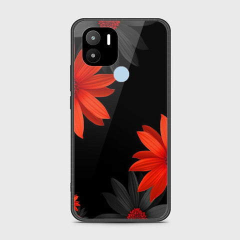 Xiaomi Redmi A1 Plus Cover- Floral Series 2 - HQ Ultra Shine Premium Infinity Glass Soft Silicon Borders Case