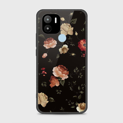 Xiaomi Redmi A1 Plus Cover- Floral Series 2 - HQ Ultra Shine Premium Infinity Glass Soft Silicon Borders Case