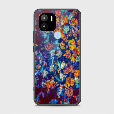 Xiaomi Redmi A1 Plus Cover- Floral Series 2 - HQ Ultra Shine Premium Infinity Glass Soft Silicon Borders Case