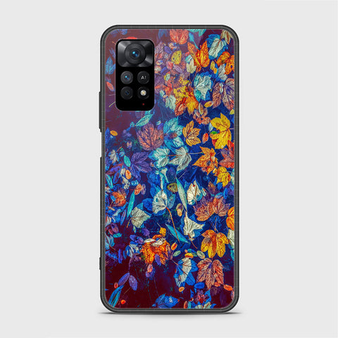 Xiaomi Redmi Note 11 Cover- Floral Series 2 - HQ Ultra Shine Premium Infinity Glass Soft Silicon Borders Case