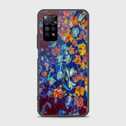 Xiaomi Redmi Note 11E Pro Cover- Floral Series 2 - HQ Ultra Shine Premium Infinity Glass Soft Silicon Borders Case