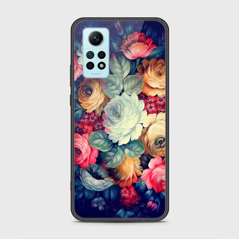 Xiaomi Redmi Note 12 Pro 4G Cover- Floral Series 2 - HQ Ultra Shine Premium Infinity Glass Soft Silicon Borders Case