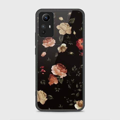 Xiaomi Redmi Note 12S Cover- Floral Series 2 - HQ Ultra Shine Premium Infinity Glass Soft Silicon Borders Case