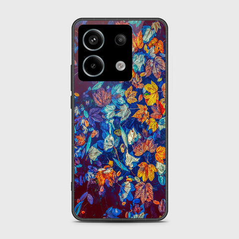 Xiaomi Redmi Note 13 Cover- Floral Series 2 - HQ Ultra Shine Premium Infinity Glass Soft Silicon Borders Case