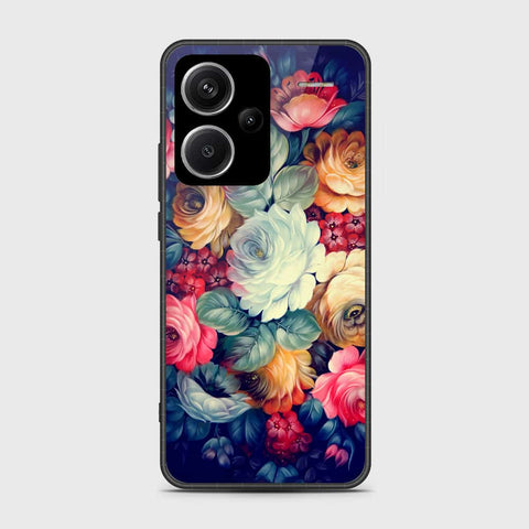 Xiaomi Redmi Note 13 Pro Plus 5G Cover- Floral Series 2 - HQ Ultra Shine Premium Infinity Glass Soft Silicon Borders Case