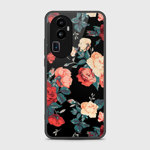 Oppo Reno 10 Pro Plus Cover- Floral Series 2 - HQ Ultra Shine Premium Infinity Glass Soft Silicon Borders Case