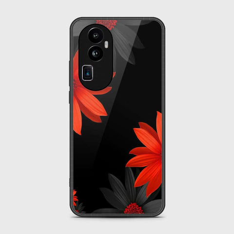 Oppo Reno 10 Pro Plus Cover- Floral Series 2 - HQ Ultra Shine Premium Infinity Glass Soft Silicon Borders Case