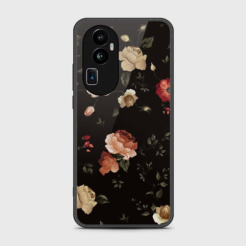 Oppo Reno 10 Pro Plus Cover- Floral Series 2 - HQ Ultra Shine Premium Infinity Glass Soft Silicon Borders Case