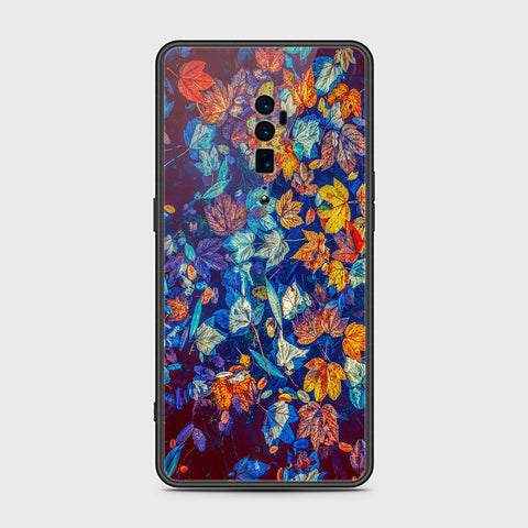Oppo Reno 10x Zoom Cover- Floral Series 2 - HQ Ultra Shine Premium Infinity Glass Soft Silicon Borders Case