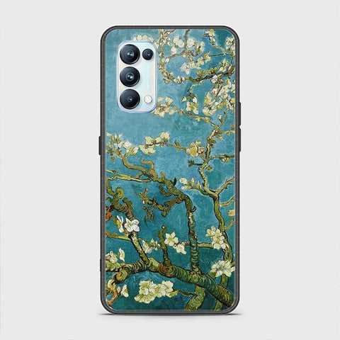 Oppo Reno 5 Pro 5G Cover - Floral Series 2 - HQ Ultra Shine Premium Infinity Glass Soft Silicon Borders Case