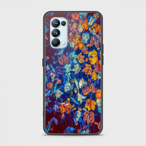 Oppo Reno 5 Pro 5G Cover - Floral Series 2 - HQ Ultra Shine Premium Infinity Glass Soft Silicon Borders Case