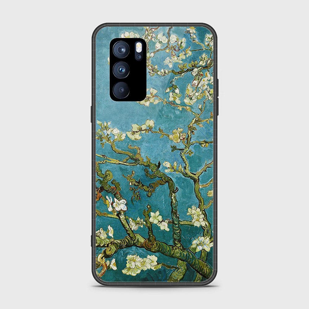 Oppo Reno 6 Pro 5G Cover - Floral Series 2 - HQ Ultra Shine Premium Infinity Glass Soft Silicon Borders Case