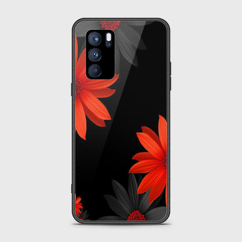 Oppo Reno 6 Pro 5G Cover - Floral Series 2 - HQ Ultra Shine Premium Infinity Glass Soft Silicon Borders Case