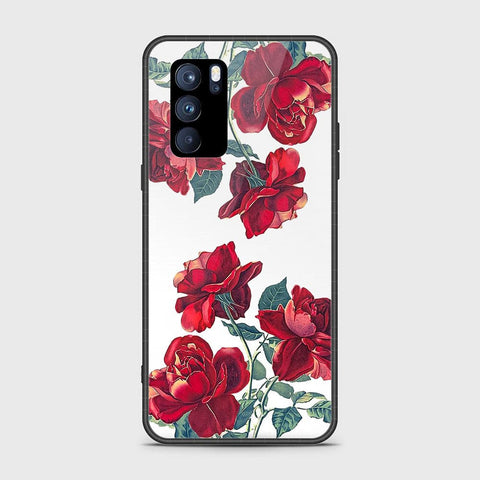 Oppo Reno 6 Pro 5G Cover - Floral Series 2 - HQ Ultra Shine Premium Infinity Glass Soft Silicon Borders Case