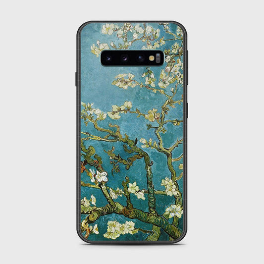 Samsung Galaxy S10 5G Cover- Floral Series 2 - HQ Ultra Shine Premium Infinity Glass Soft Silicon Borders Case