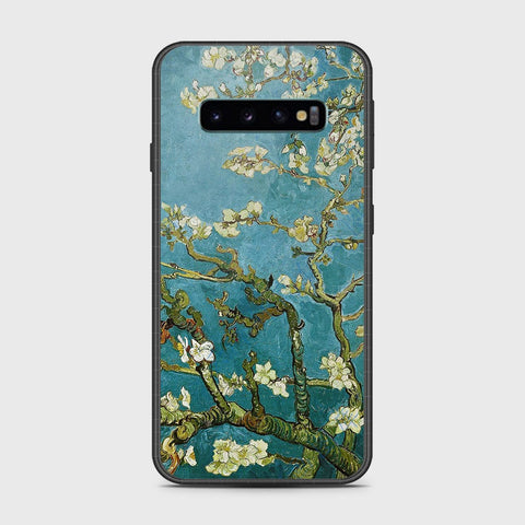 Samsung Galaxy S10 5G Cover- Floral Series 2 - HQ Ultra Shine Premium Infinity Glass Soft Silicon Borders Case